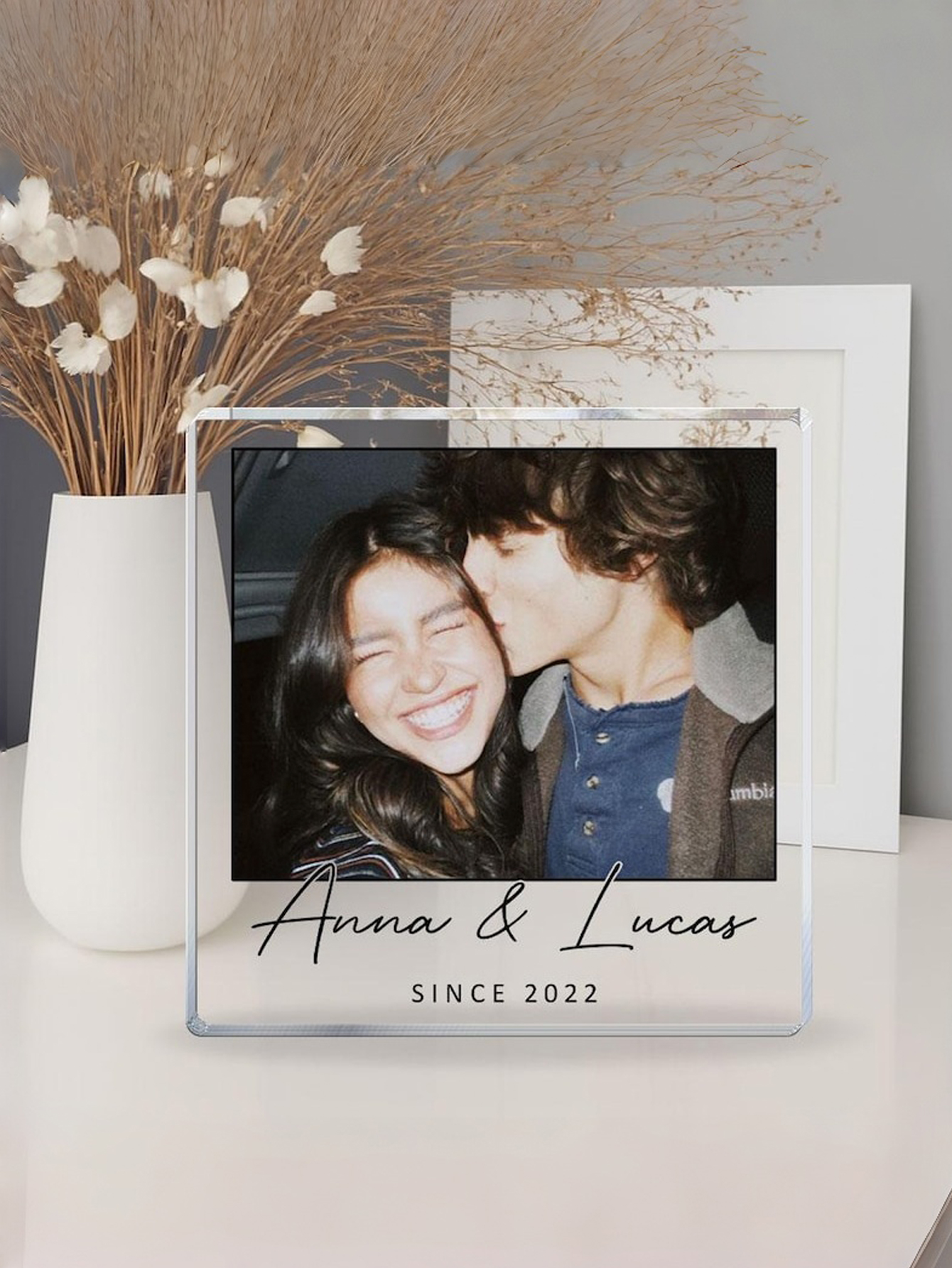 Custom Couple Photo Acrylic Frame